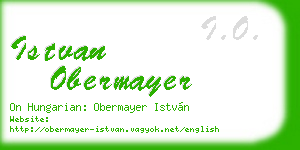 istvan obermayer business card